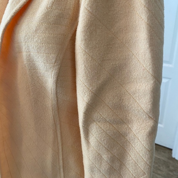 Alexandra Bartlett Womens Yellow 100% Wool Open Blazer - Picture 6 of 8